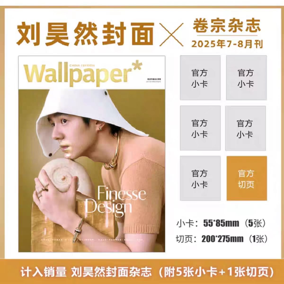 正版【刘昊然封面+官方5张小卡+1张切页】 Wallpaper卷宗中文版杂志2025年7-8月刊 艺术生活视觉美学设计摄影期刊