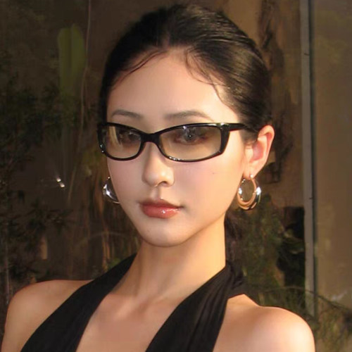 复古黑框透明水银防风遮阳骑行护目太阳眼镜女潮户外运动Y2K墨镜