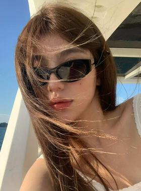 MIU系复古猫眼墨镜女防紫外线SMU11w可配近视度数凹造型太阳镜潮