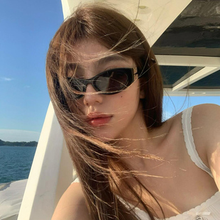 MIU系复古猫眼墨镜女防紫外线SMU11w可配近视度数凹造型太阳镜潮