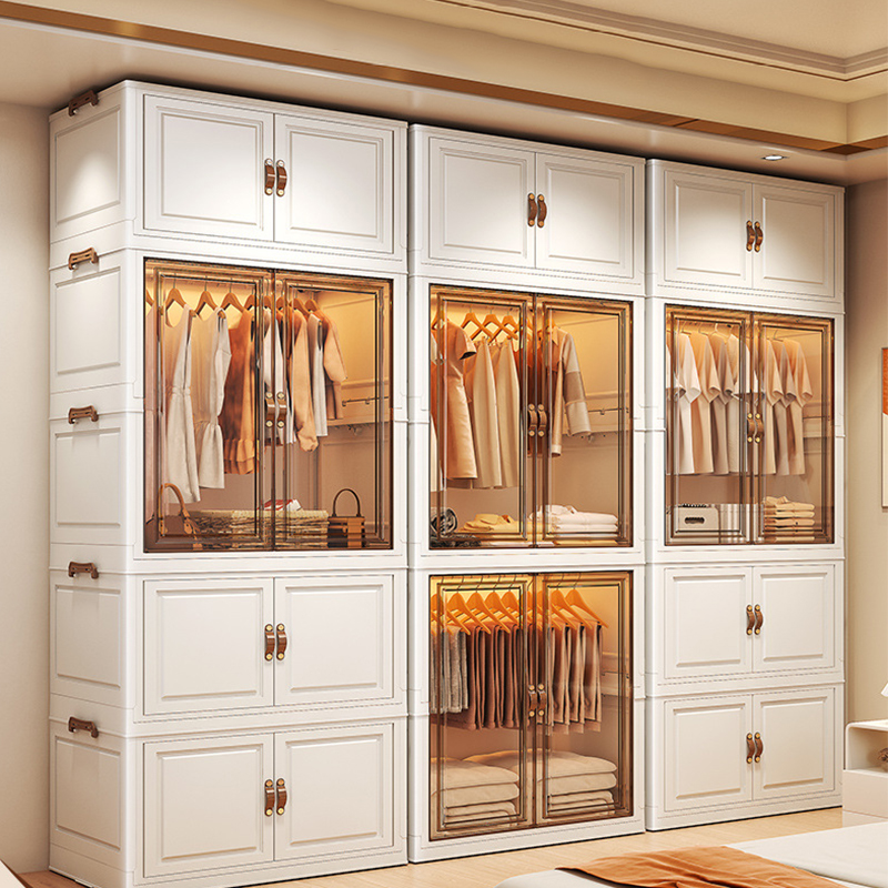 德国FQ简易衣柜2024新款爆款折叠免安装环保PP卧室家用储物收纳柜