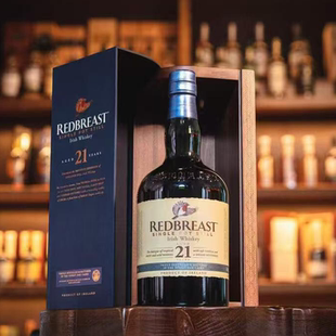 知更鸟21年单一爱尔兰威士忌礼盒装罗滨之舞洋酒700ml洋酒行货