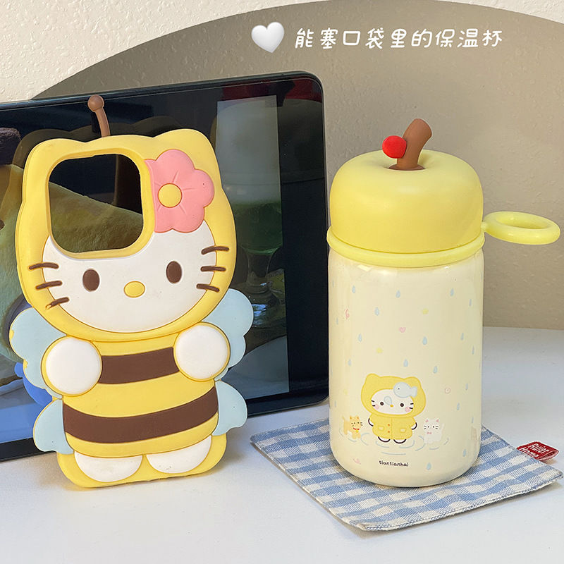 女款保温杯新款高颜值316不锈钢学生女生可爱卡通直饮便携式