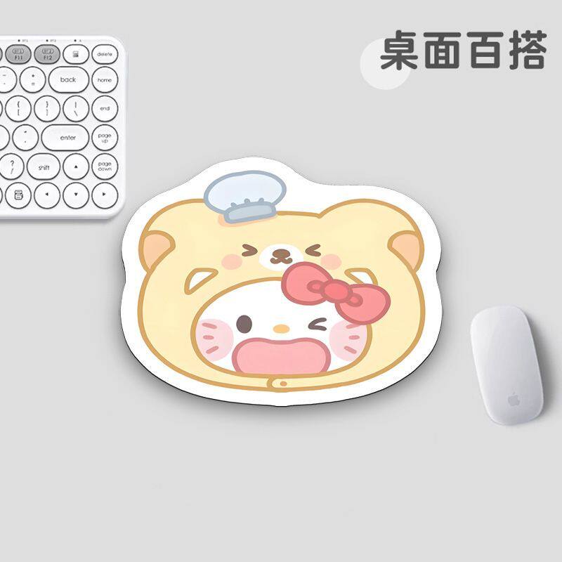 鼠标垫女生高颜值可爱异型办公宿舍家用平板电脑微无线鼠标键盘垫