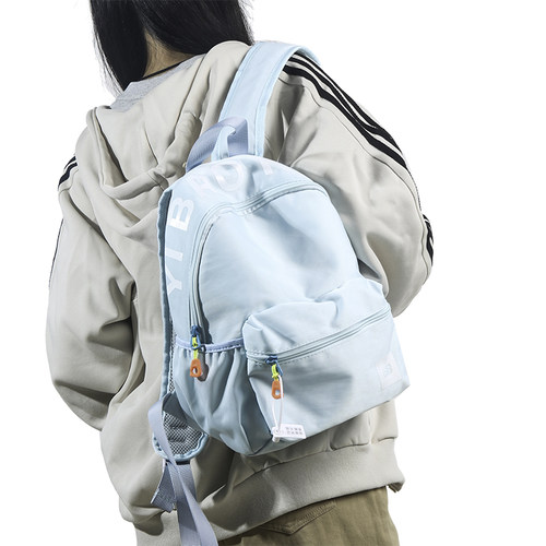 滨斯熊儿童书包小学生初中高中大学生休闲浅蓝清新书包双肩背包潮