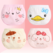 儿童内裤 3岁6婴儿5幼儿2平角小孩三角面包短裤 女纯棉女宝宝内裤