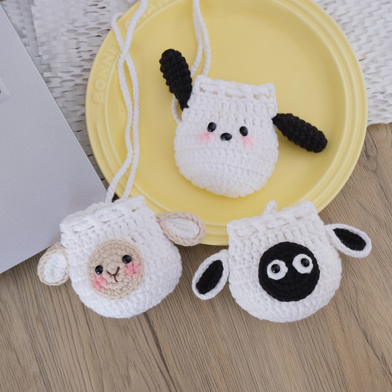 手工diy材料包蛋袋端午节立夏蛋兜蛋套编织钩针毛线团小鸡护蛋袋