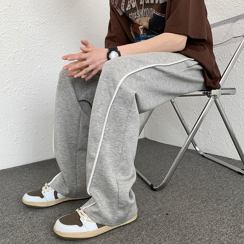 2023潮高街休闲运动裤宽松原宿风裤子阔腿卫裤K2043-P38女类图片