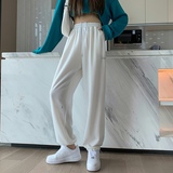 2023潮牌中性風(fēng)寬松運(yùn)動(dòng)衛(wèi)褲束腳褲哈倫休閑褲K680-P38女類，女裝休閑褲，電商B262