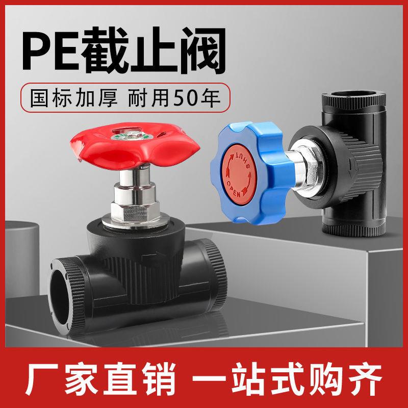 pe升降式截止阀20自来水管热熔接头25精品全铜加厚阀门阀芯4分6分