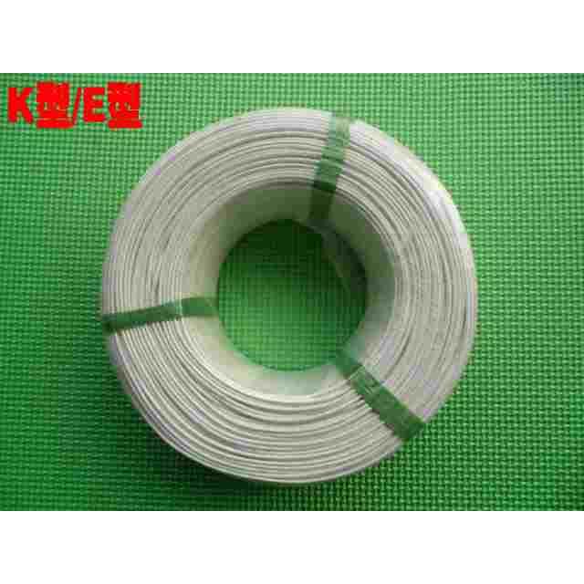 K型/E型热电偶线 玻纤纱布线 温度传感器专用线 纱包线 延长导线