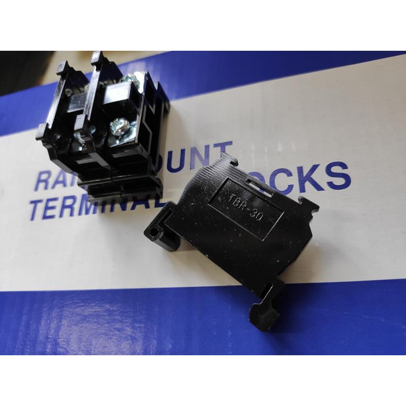 铜件TBR-30A组合接线端子 外卡导轨式接线板 接线排 30A接线柱