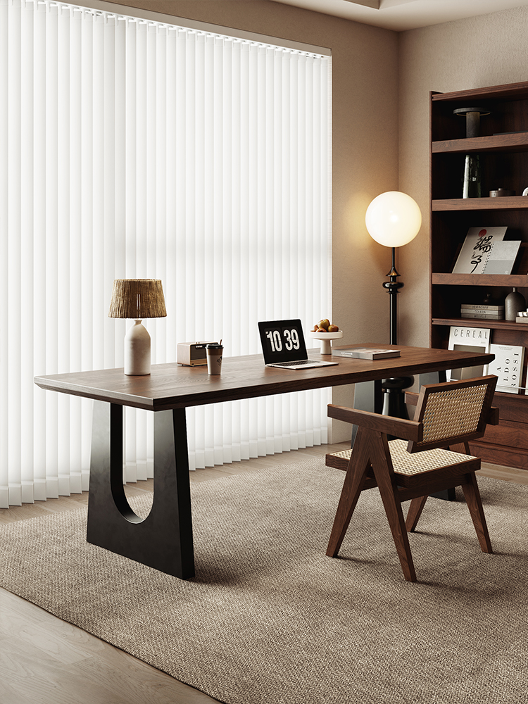 贵宾林氏胡桃木大长书桌餐桌家居