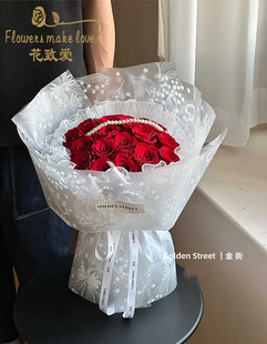 雾面纸诺莎纸 2026母亲节鲜花花束包花纸 微透防水铃兰纸