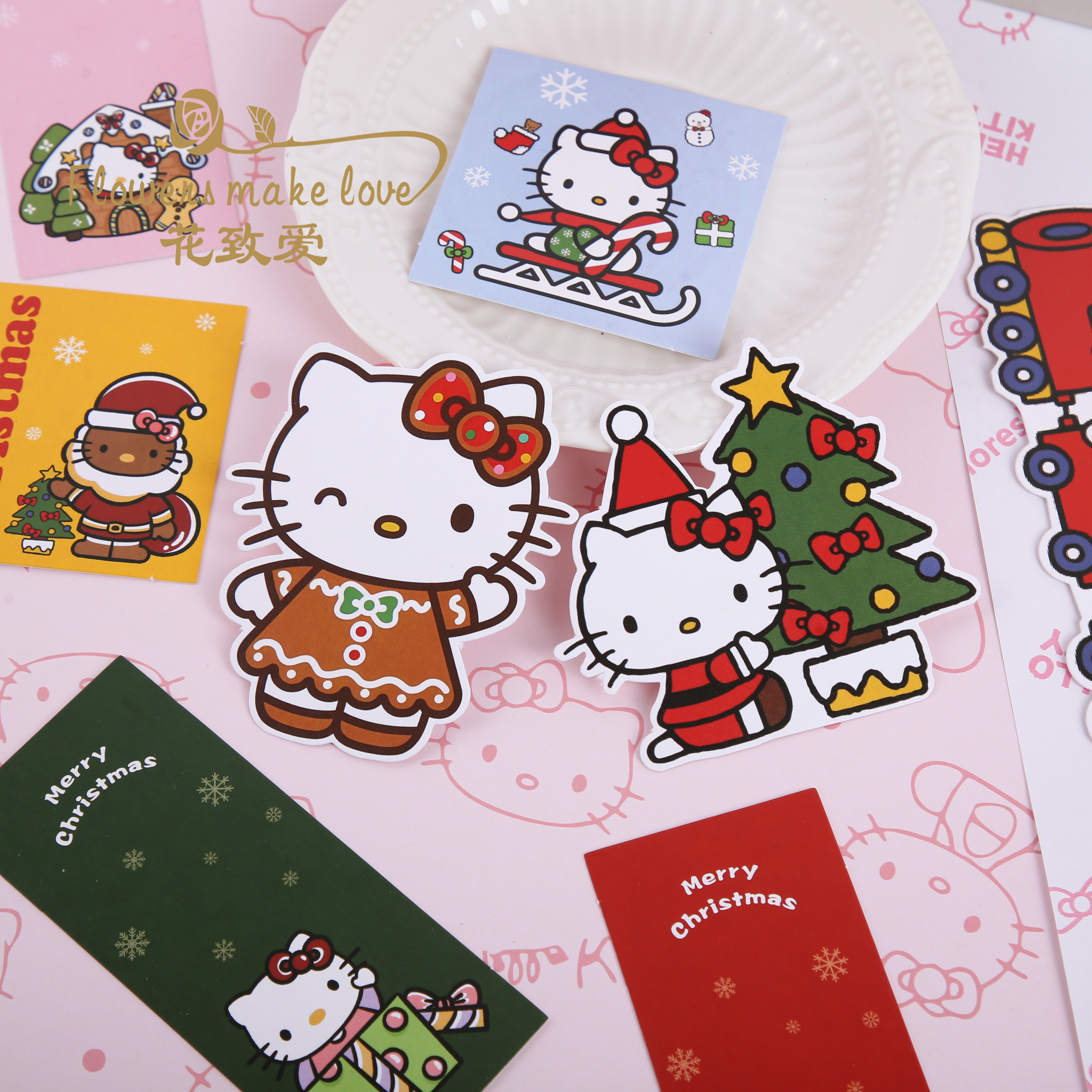 圣诞童话世界系列卡片花艺礼品diy装饰吊牌贺卡明信片花店资材