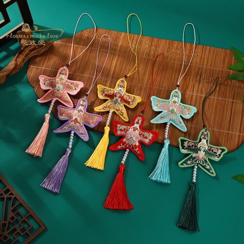 端午节纸鸢刺绣挂件风筝香包