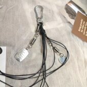 Pbpr创意圣帕钥匙扣挂件编织流苏原创弹簧英文吊牌爱吊坠挂饰