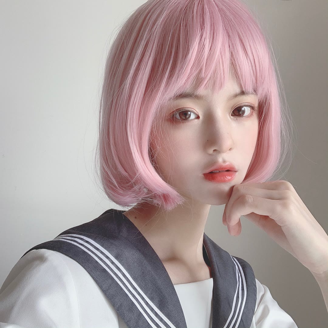 假发女短直发bobo波波头