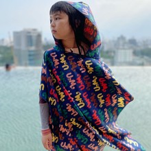 有这么只UzMz儿童吸水快干速干连帽斗篷沙滩巾运动浴巾游泳温泉