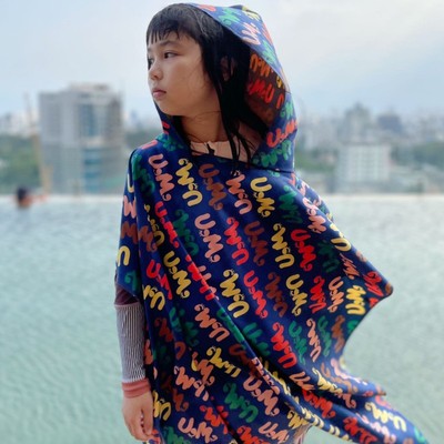 有这么只吸水速干斗篷运动浴巾