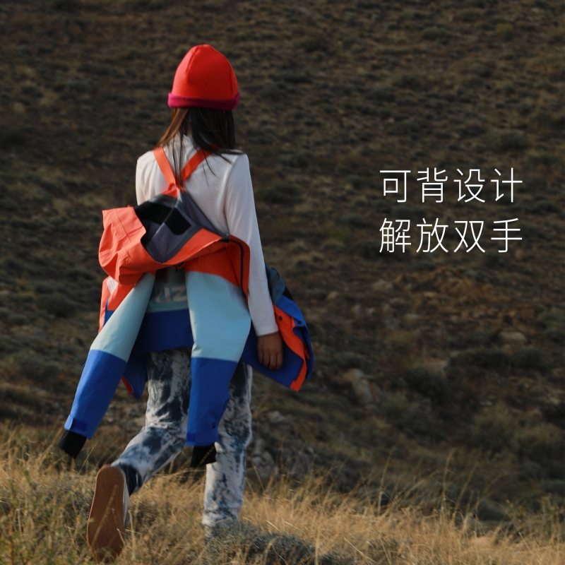 有这么只防水防风透湿儿童冲锋衣