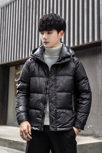 冬季新款羽绒服 男短款连帽外衣 面包服保暖羽绒外套XJ53-P160图片