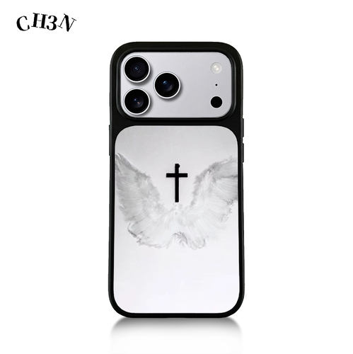 CH3N·十字天使适用iphone17promax/16手机壳15plus黑框14不撞款艺术小众13苹果个性Air艺术手机壳防摔保护壳