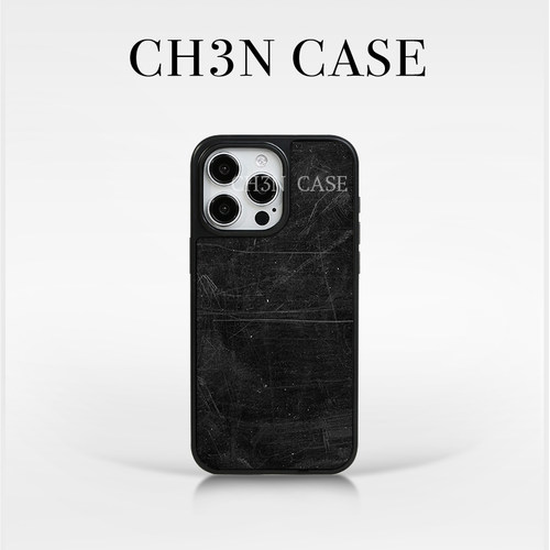 CH3N·划痕效果苹果17/16promax手机壳iPhone15新款14/13小众黑框个性创意中性不撞款手机壳防摔保护壳
