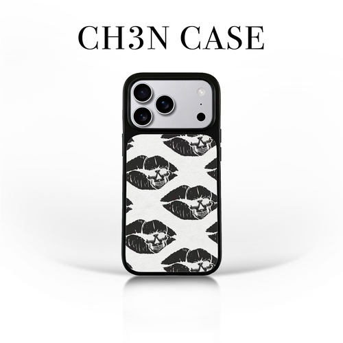 CH3N·骷髅唇印iPhone17promax欧美风手机壳艺术感16不撞款15复古苹果保护套小众14/13/12个性哥特防摔保护壳