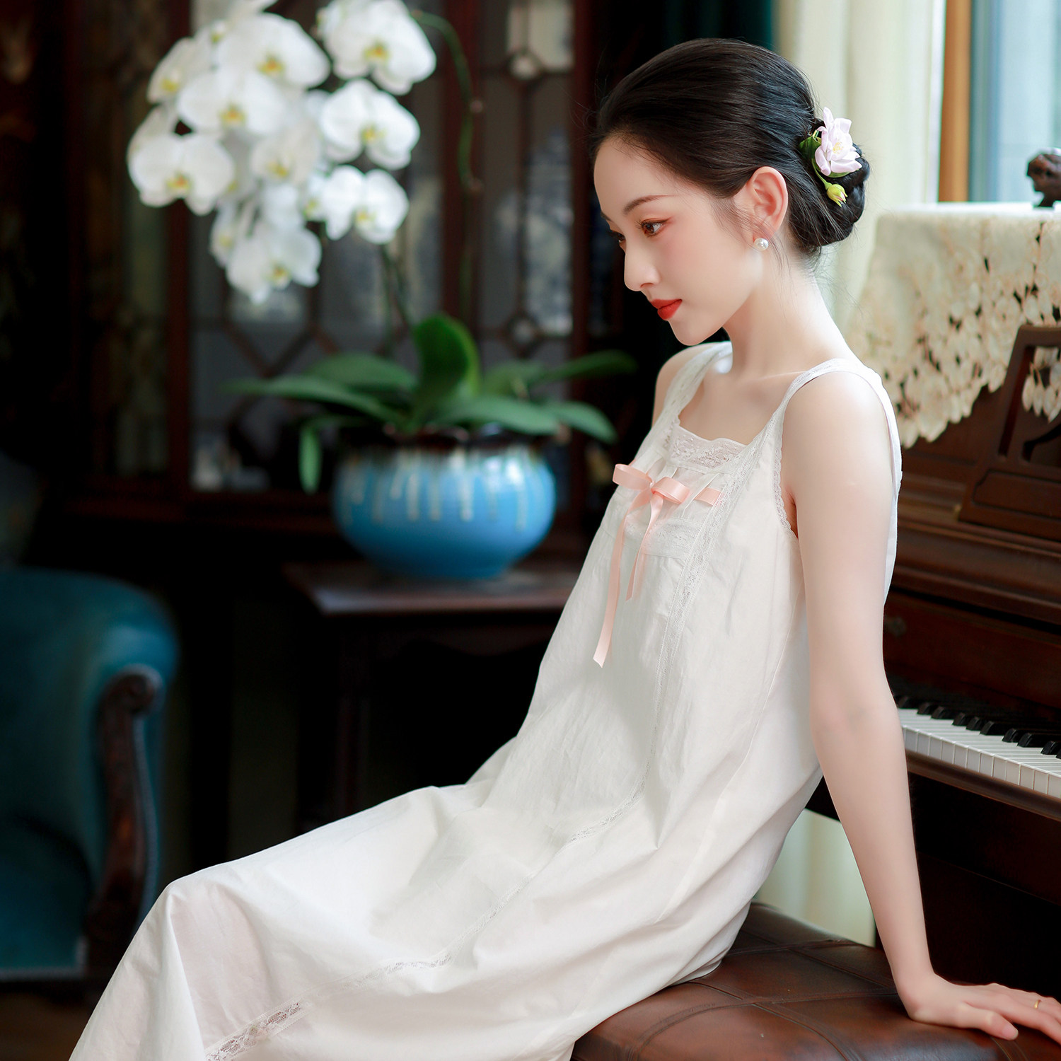 茉夏之年丨一城风絮丨夏季浪漫蕾丝边无领背心连衣裙睡裙优雅复古,女装/女士精品,连衣裙,淘宝优惠券,粉丝福利购,淘宝优惠卷