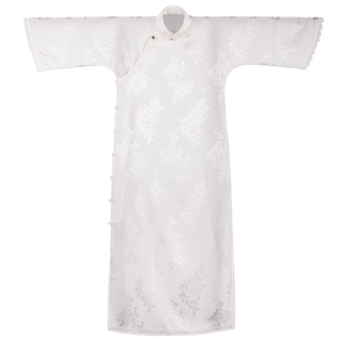 白玉玫瑰丨春秋夏款真丝倒大袖年轻款优雅一城风絮旗袍复古民国风