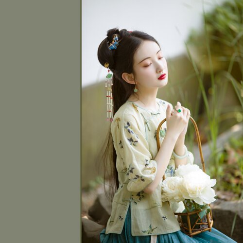 青音丨一城风絮丨倒大袖宽松上衣