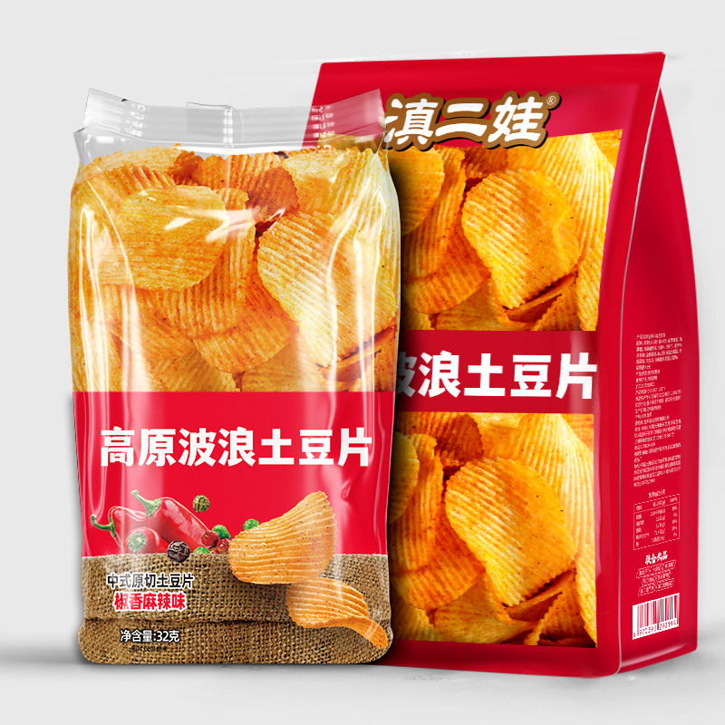 农科院波浪土豆片薯片零食小吃图片