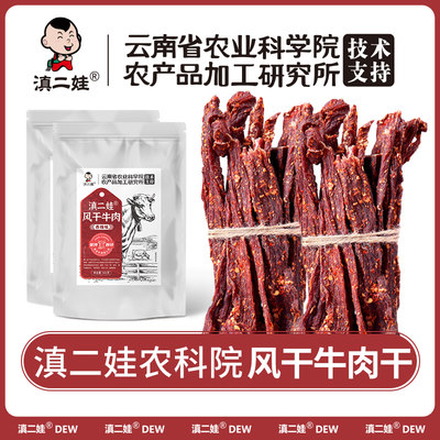 滇二娃农科院风干牛肉干超干零食