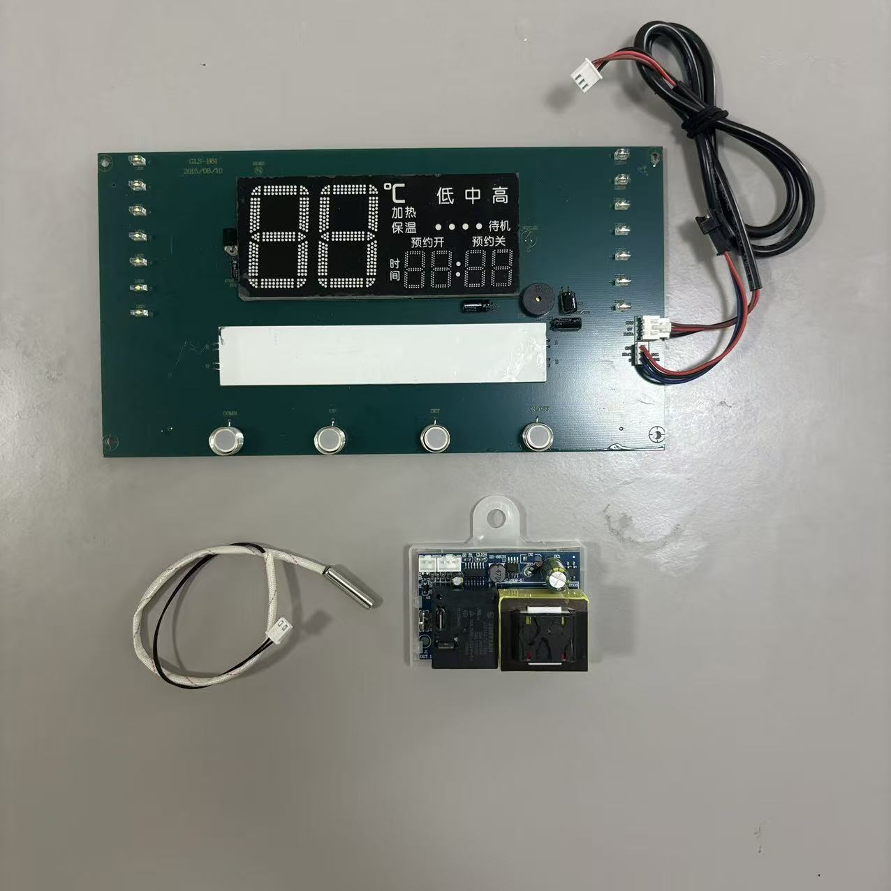 电热水器控制板 温度显示屏触摸按键板三排线GLS-B61欧派夏新现代