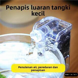 圆形鱼缸氧气泵过滤器小一体净水循环三合一迷你小型生态自循环泵