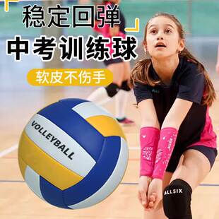 排球初中生中考专用初学生5号比赛体侧气排4号软式标准体育考试