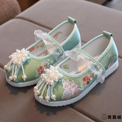 2025汉服古风鞋子女童古装演出中