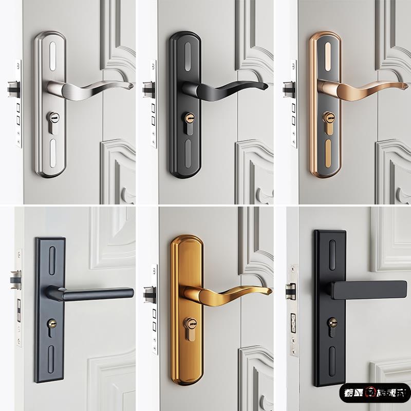 卫生间门锁通用型卧室家用门把手室内房间铝