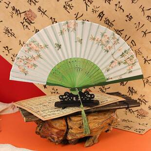扇子折扇寄明月舞蹈永夜星河开合顺滑跳舞专用汉服古风中国风