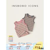 女童背心2025秋季 潮 宝宝童装 新款 女孩t恤女宝上衣儿童秋装