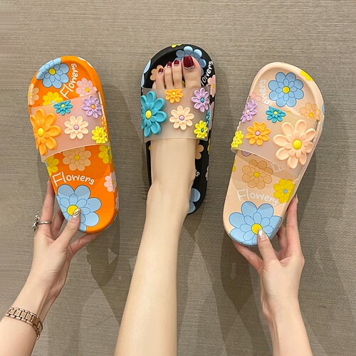 新款太阳花拖鞋女夏天室内
