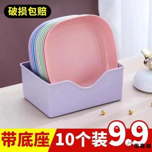 桌面垃圾碗垃圾盘家用碟子桌上客厅垃圾盒垃圾桶餐桌茶几果皮收纳