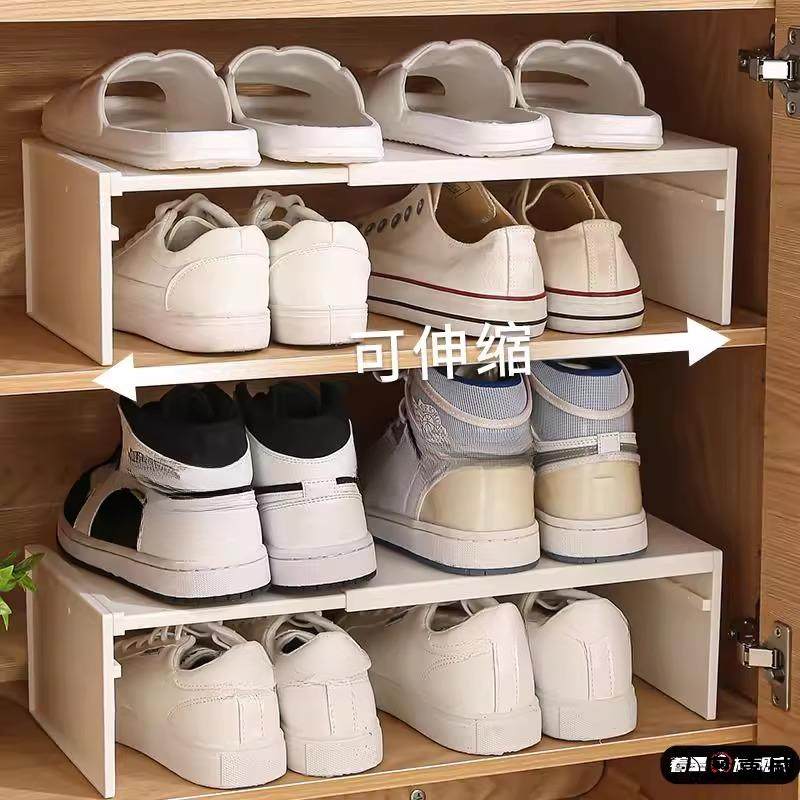 鞋架出租房用鞋柜分层隔板衣柜可伸缩鞋子收纳神器双层鞋托架子,住宅家具,鞋架,淘宝优惠券,粉丝福利购,淘宝优惠卷