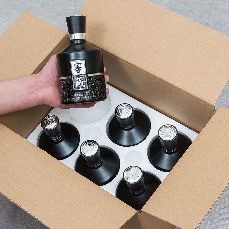 酒瓶空瓶陶瓷酒瓶0.5kg小酒罐玻璃瓶密封高档白酒定制500ml酒瓶