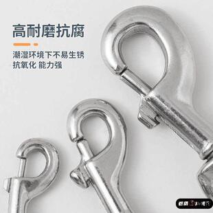 狗链子单头旋转扣环马铁钢宠物扣狗牵引绳扣链头潜水扣件转动狗扣