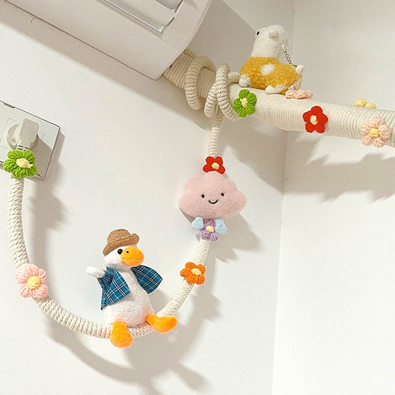 空调管子装饰遮挡高级麻绳线包暖燃气管道美