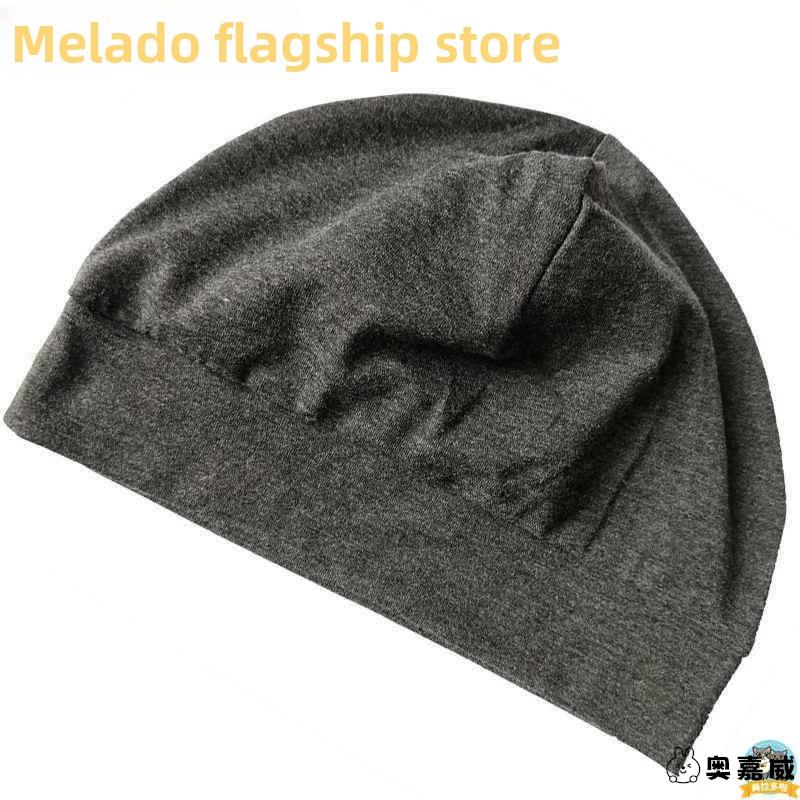 中老年人晚上睡觉帽子男款睡眠防风保暖光头专用跑步女戴的睡帽