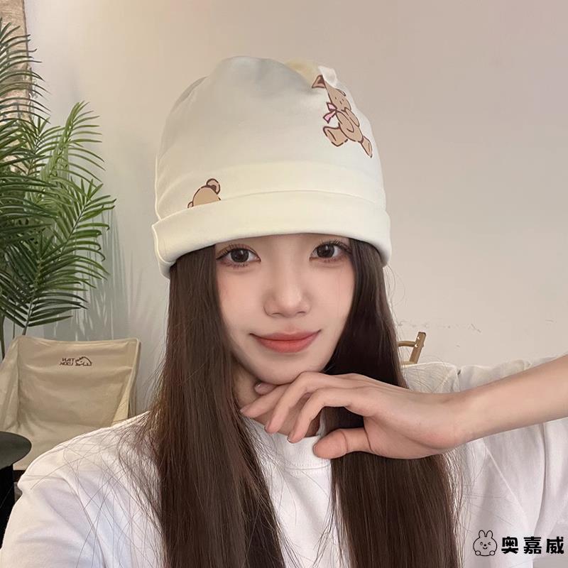坐月子帽产后春夏秋季纯棉产妇头巾空调房妈妈孕妇发带薄款帽子