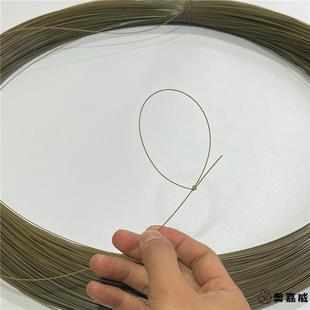 枯草色土黄色黑色硬质尼龙单丝胶丝线编织鱼线不反光超隐秘绑钩线